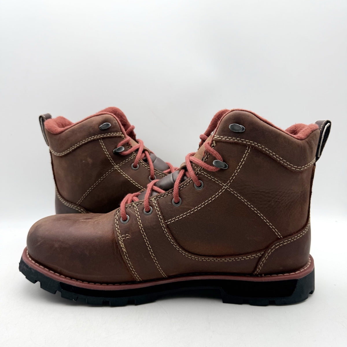 Keen Womens Seattle 6" Work Boot US 6.5 Red Brown Waterproof Aluminum Toe NIB