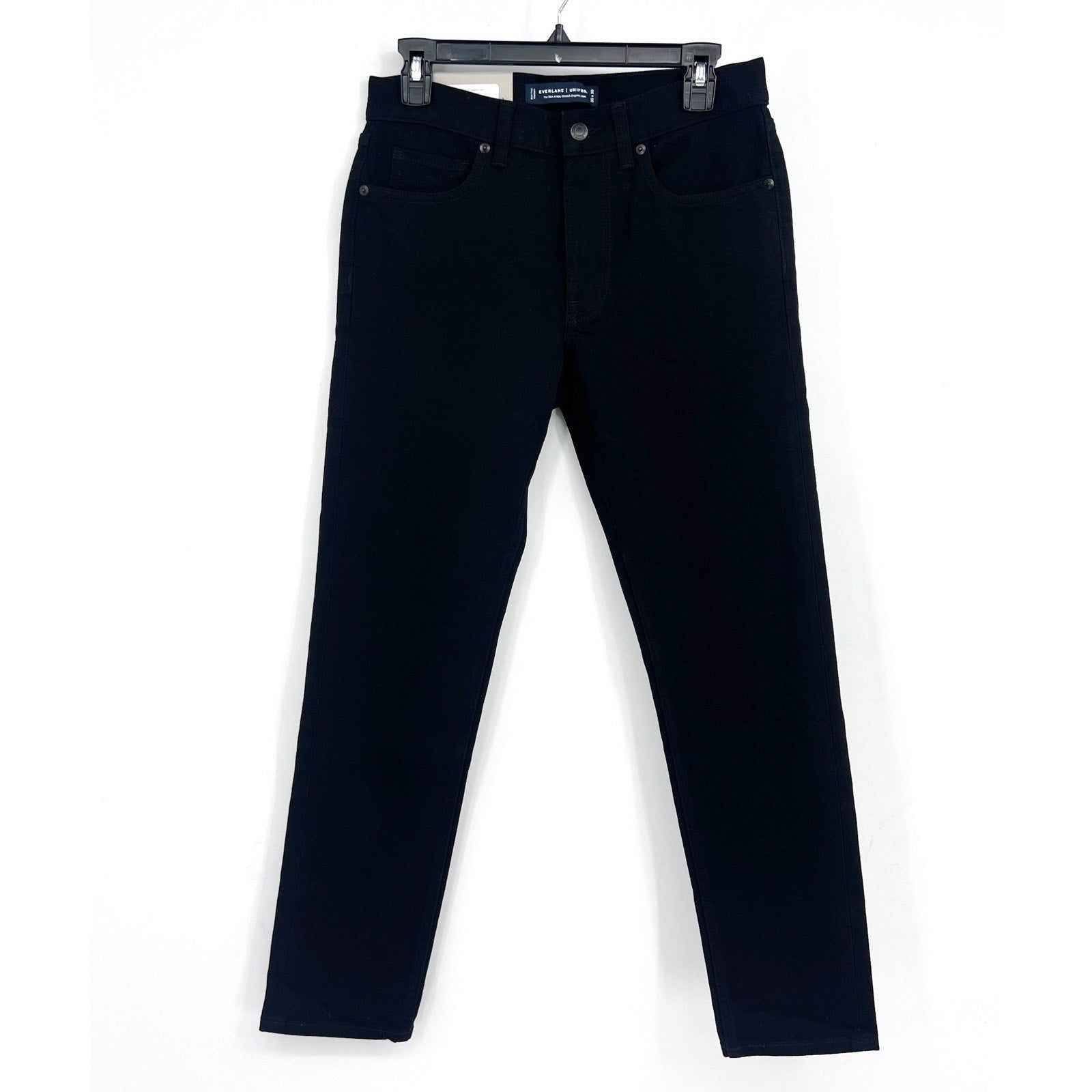 EVERLANE Men's Slim 4-Way Stretch Jeans 30x30 Black Uniform Organic Cotton NWT