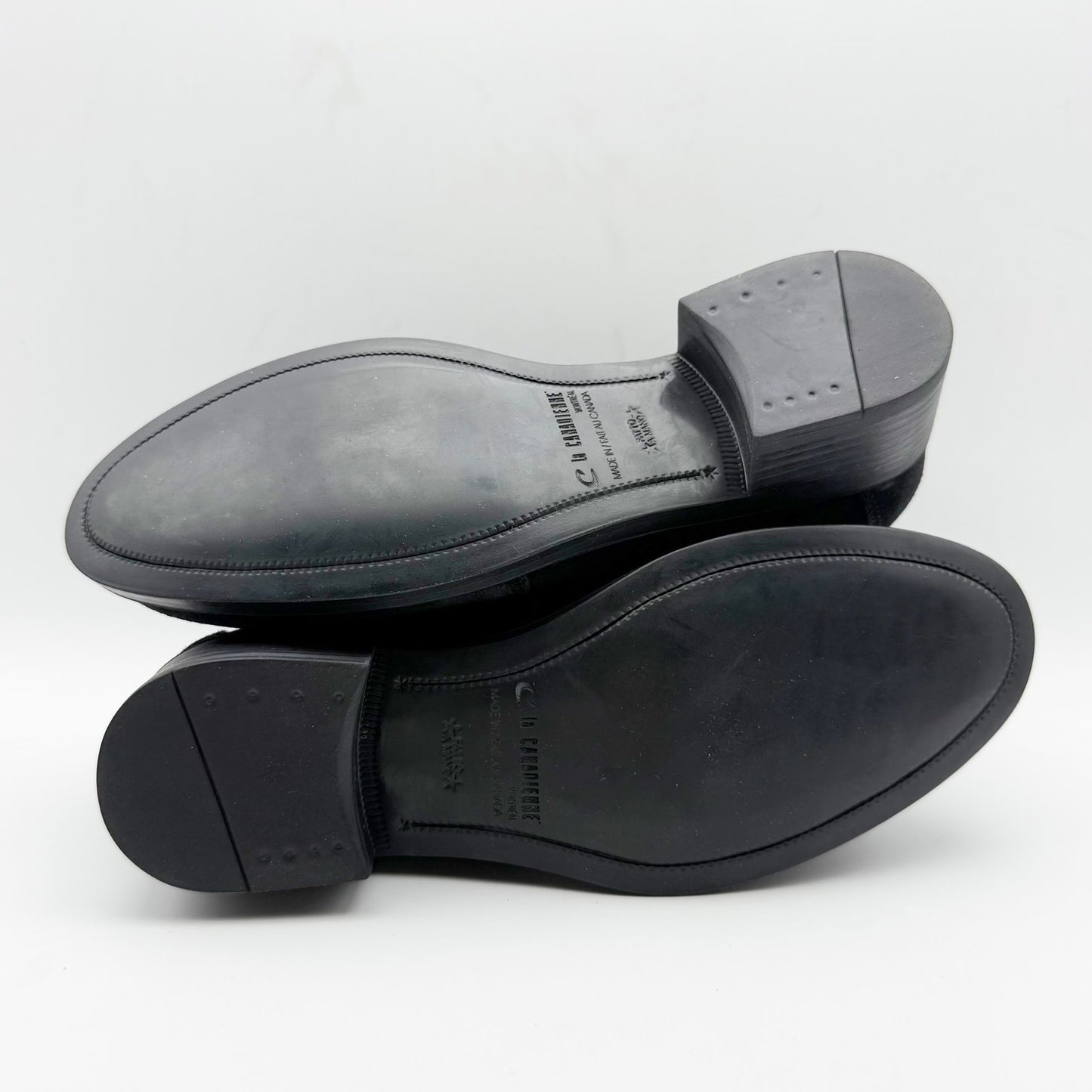 La Canadienne Womens Saria Booties US 6.5 Black Suede Waterproof Dual Zip NWOB