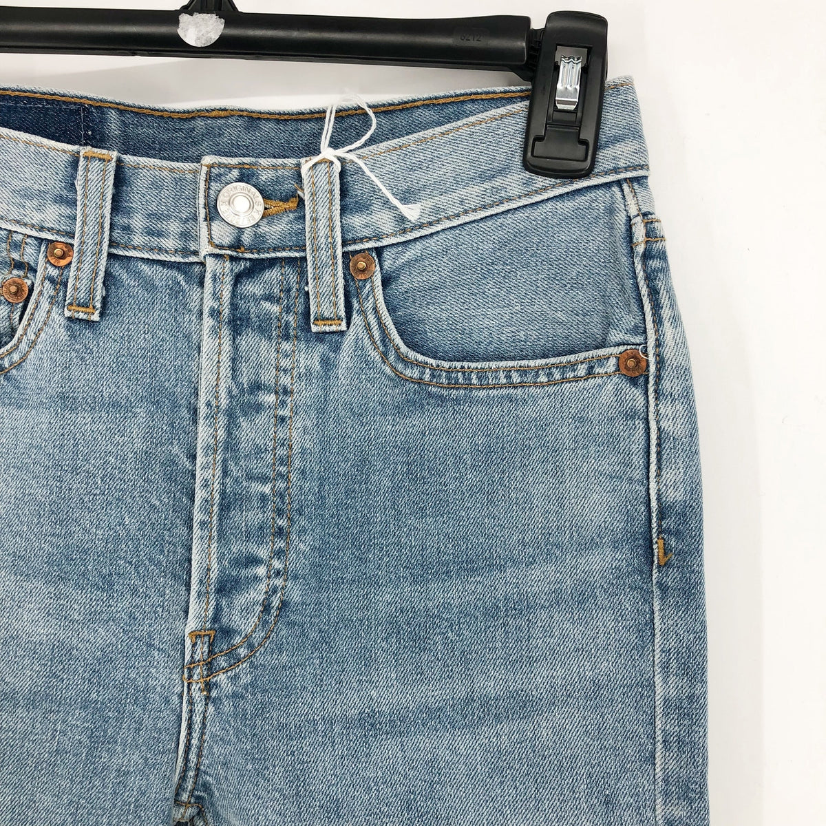 RE/DONE Originals Womens High Rise Ankle Crop Jeans SIZE 25 Super Light Blue NWT