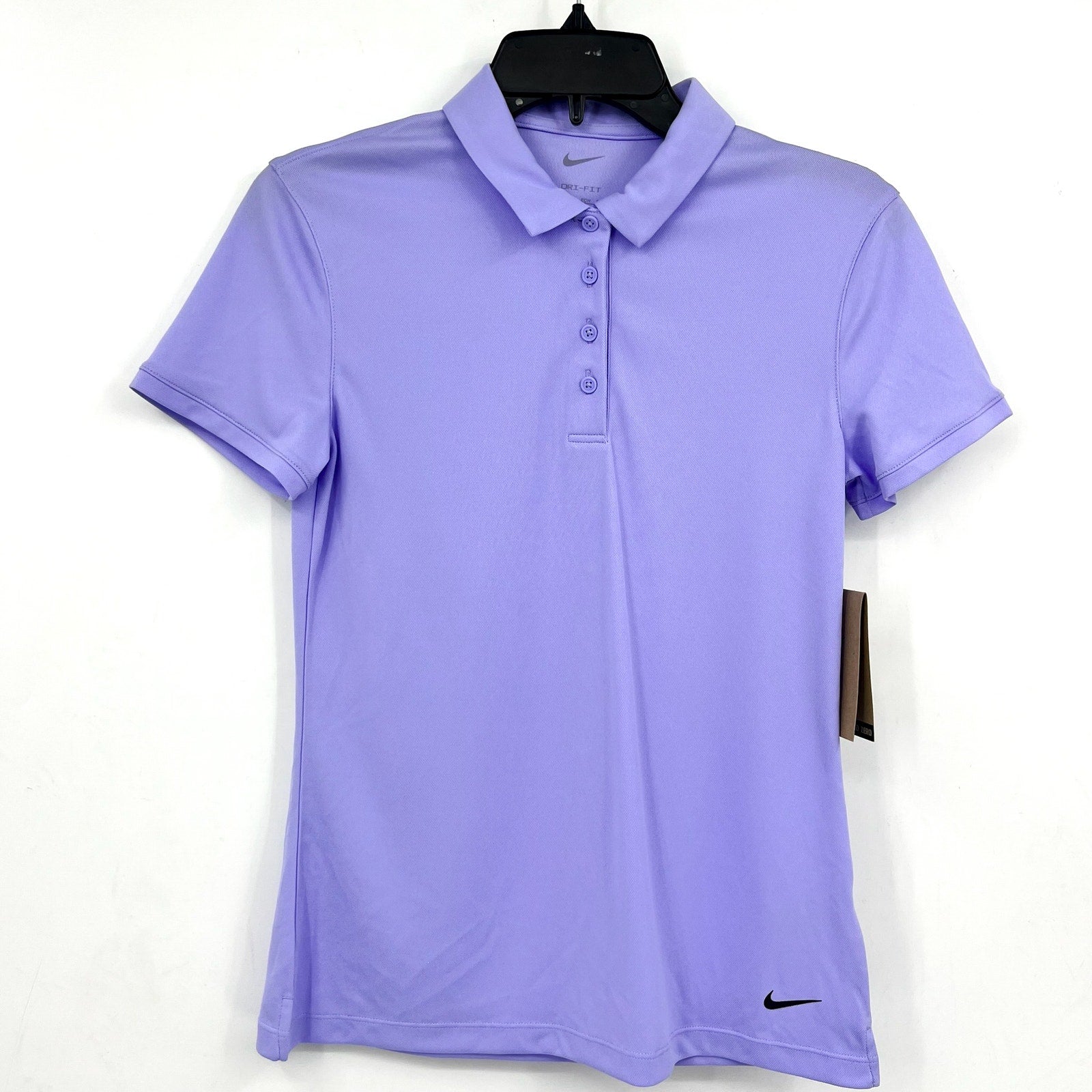 NIKE Women's Dri-FIT Victory Golf Polo Shirt XS Purple Pulse Short Sleeve NWT