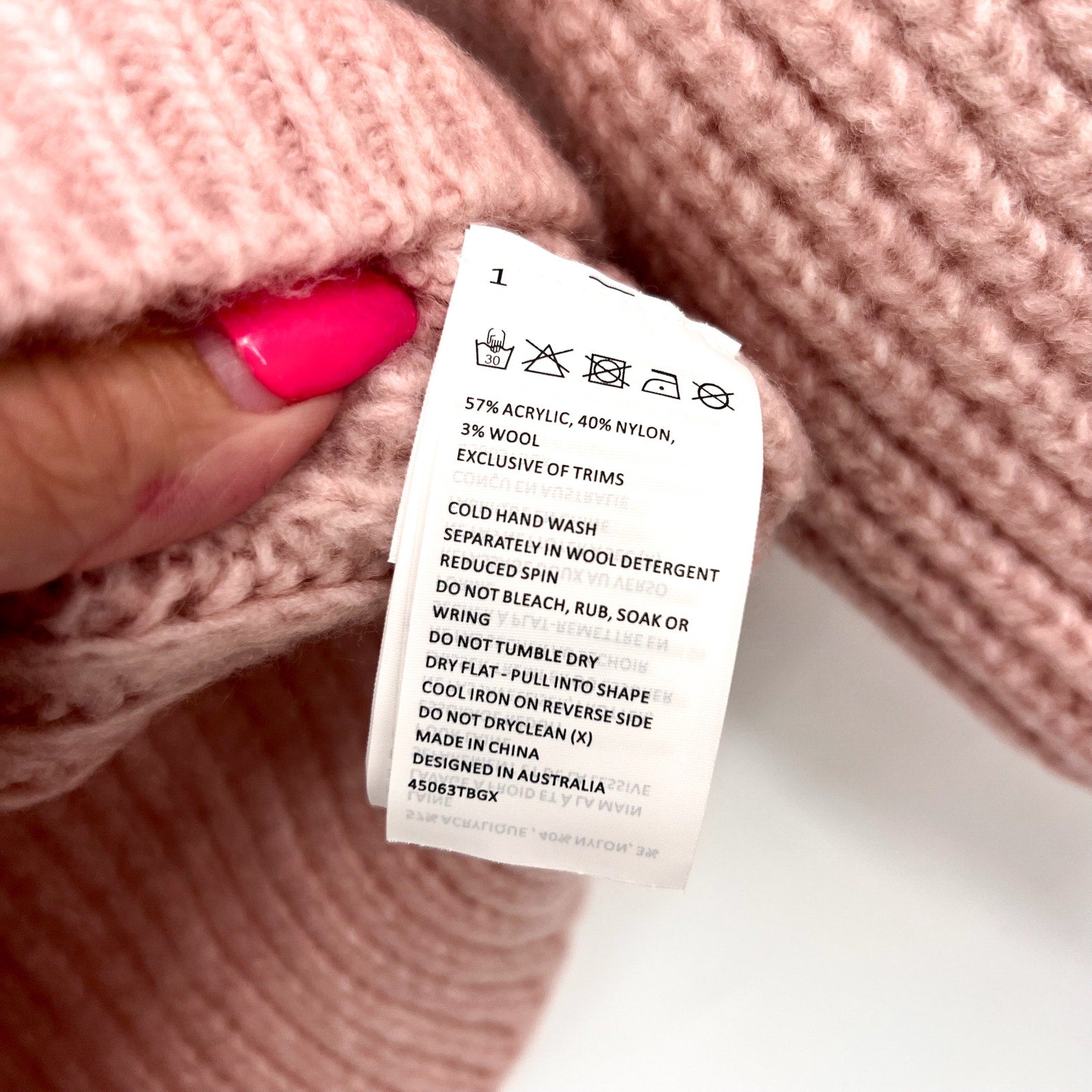 BARDOT Girl's Cozy Cable Knit Crewneck Sweater Size 12 Pink Potpourri NWT