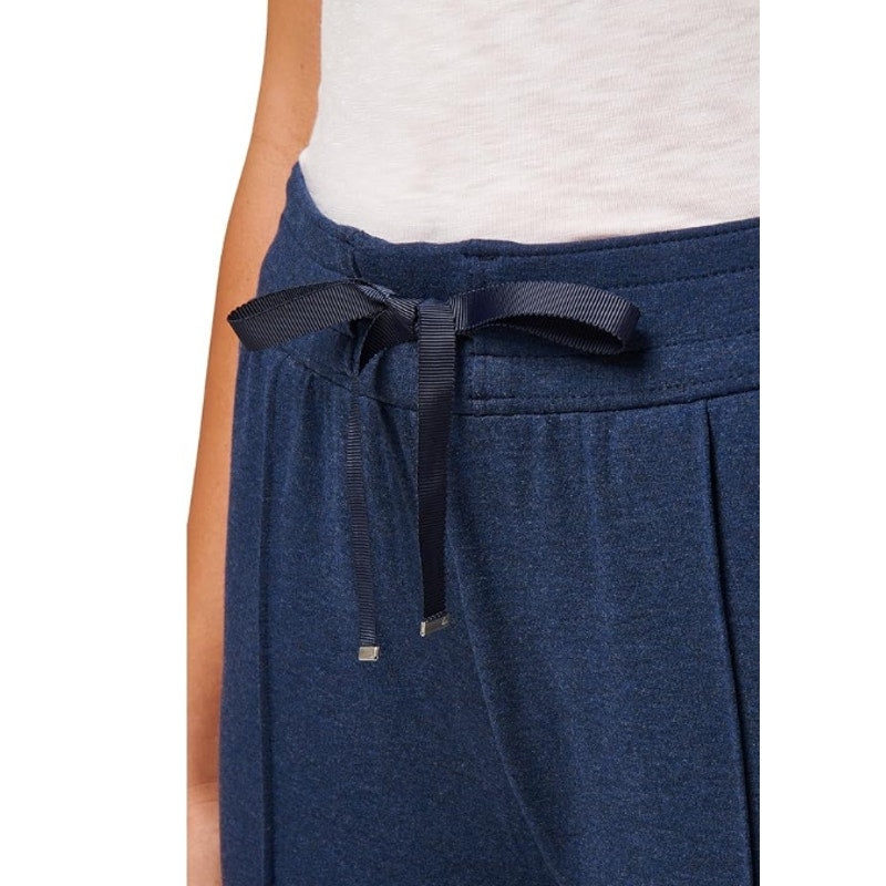 TRAVIS MATHEW Women's Cloud Terry Wide Leg Pants Medium Navy Blazer Lounge NWT