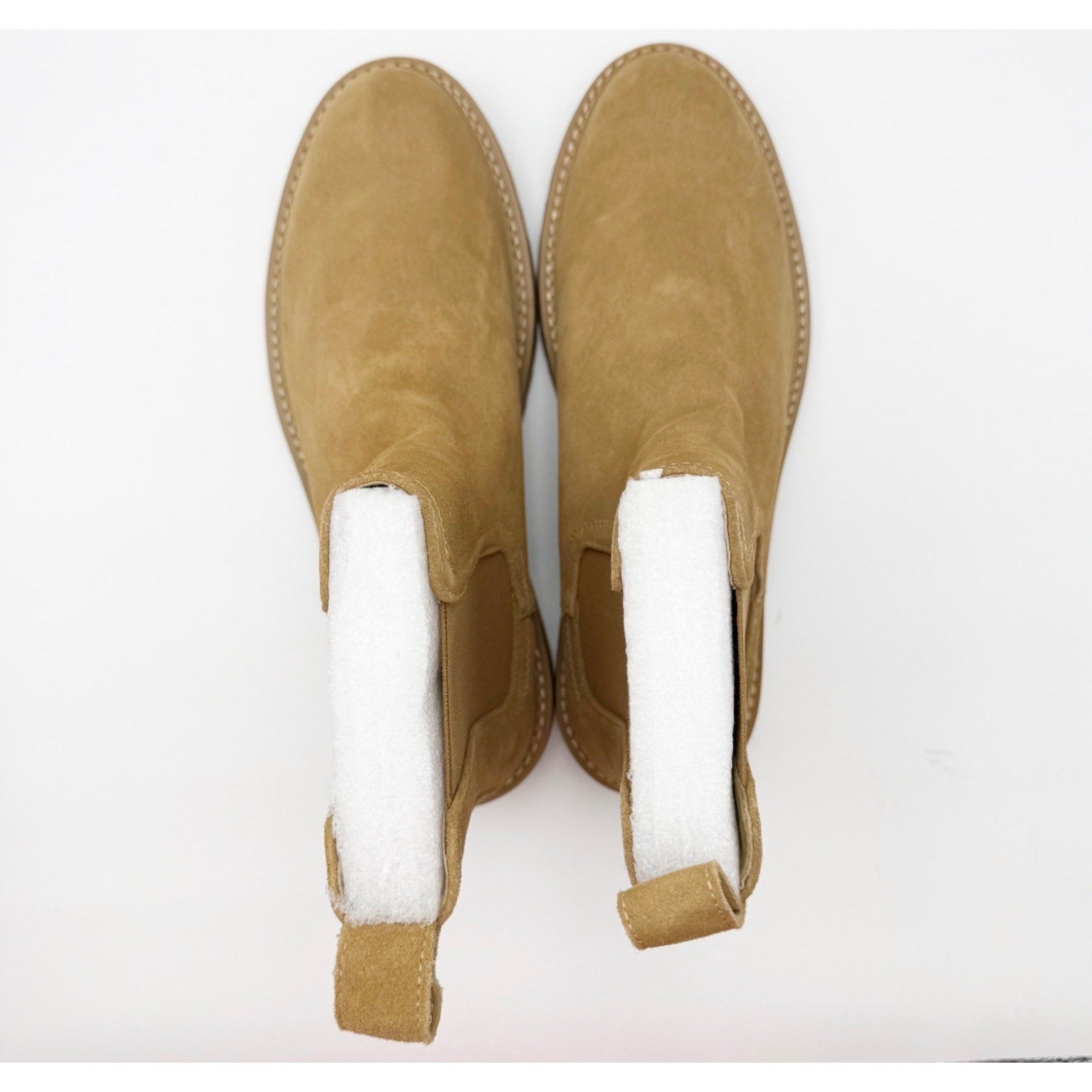 Saint Morta Men's Chunky Chelsea Boots Size 10 EU 44 Tan Camel Suede NIB