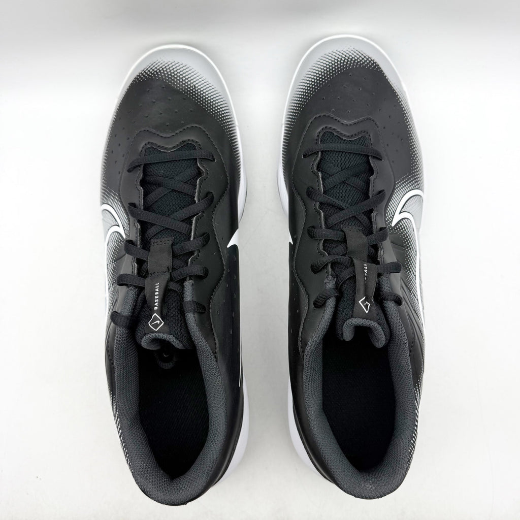 Nike Mens Alpha Huarache Varsity 4 Low Baseball Cleats US 12 Black Grey NWOB