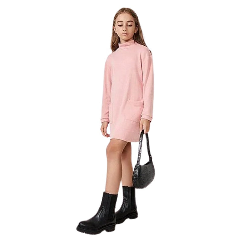 BARDOT JUNIOR Girl's Georgie Jersey Knit Dress XS Size 4-5 Pink Strawberry NWT