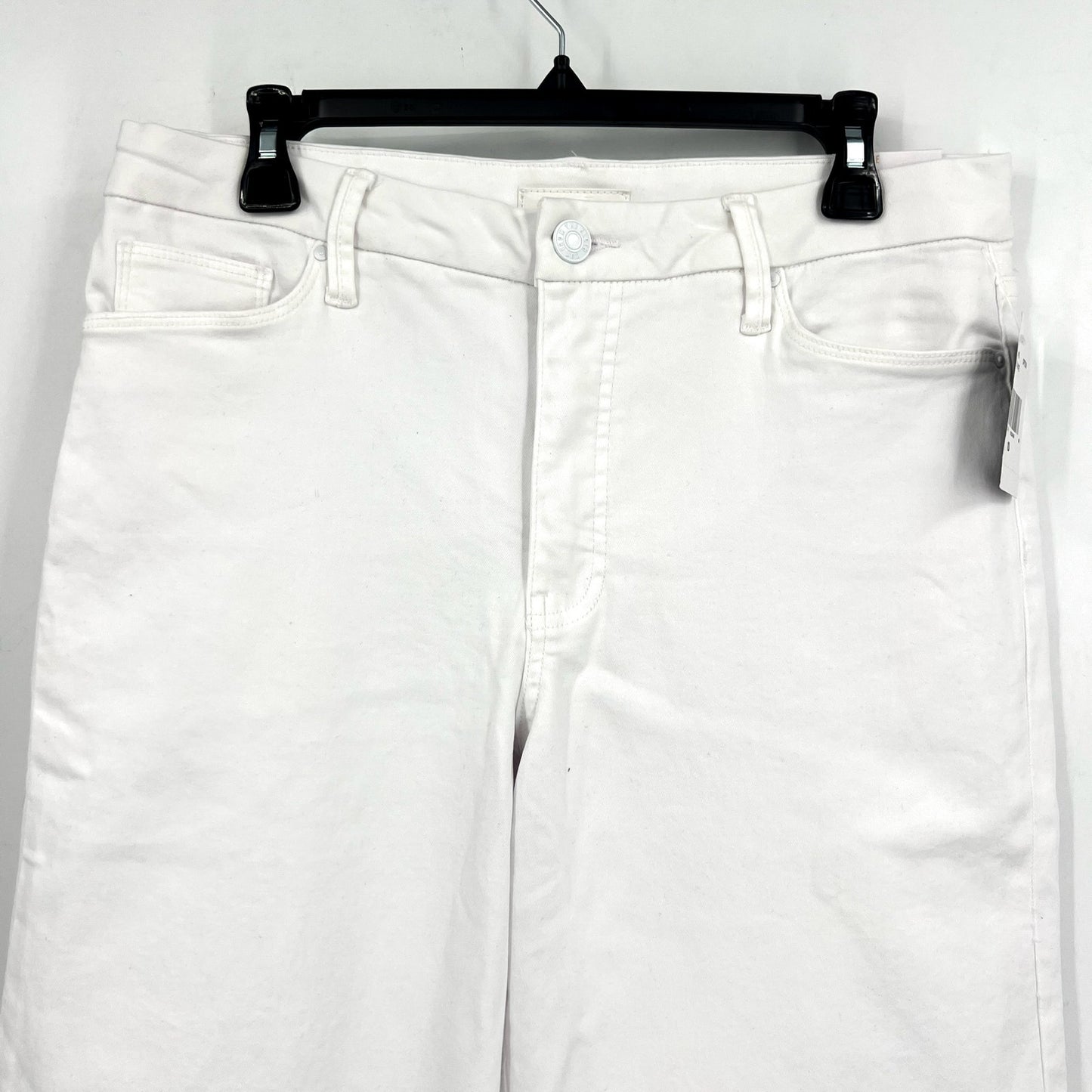 KUT FROM THE KLOTH Meg Wide Leg Jeans Size 10 Optic White High-Rise Fab AB NWT