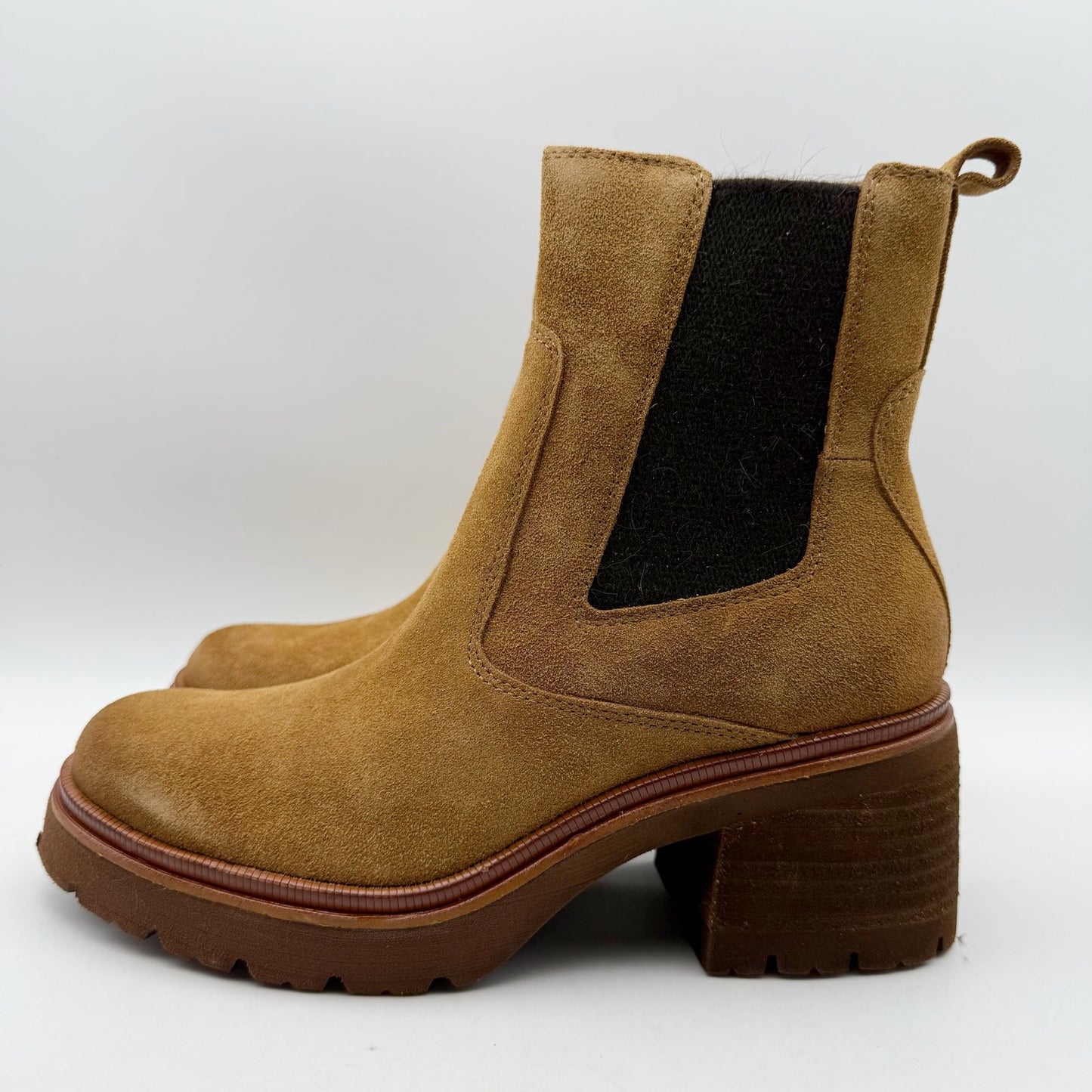 Sofft Womens Jordie Chelsea Boots US 7 M Brown Waterproof Leather Pull On NIB