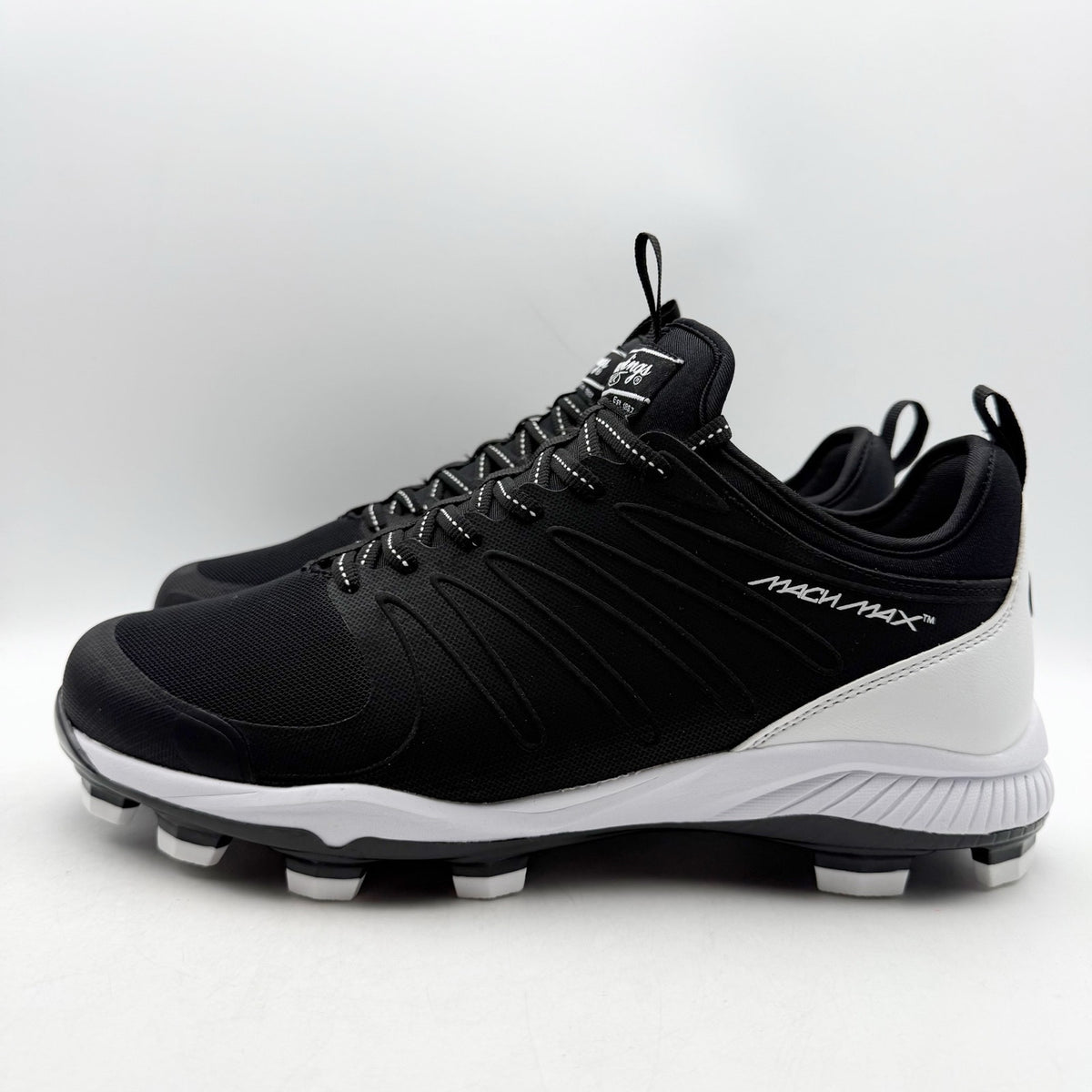 Rawlings Mens Roster 174931 Baseball Cleats Size 8 Black White NWOB