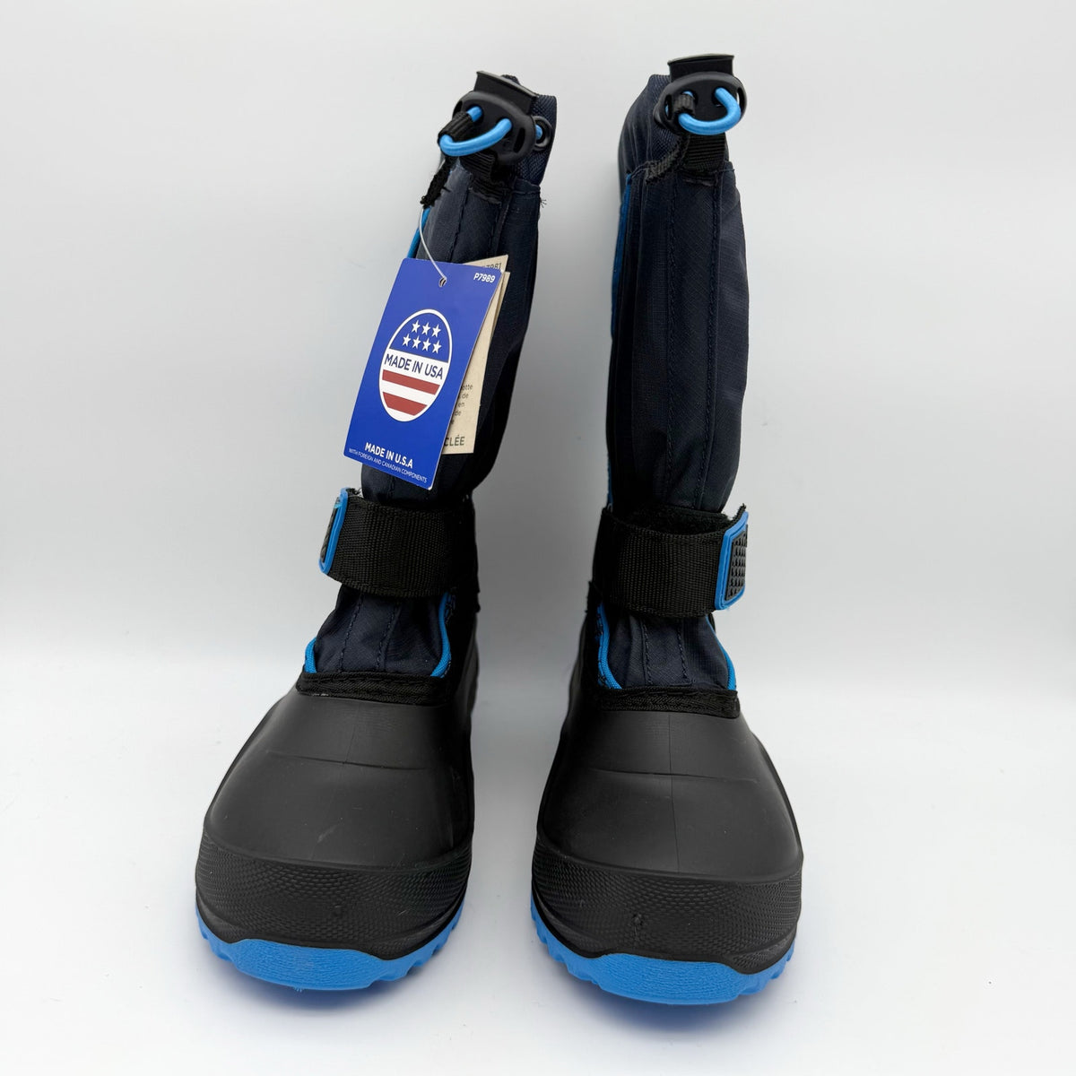 Kamik Kids Snowfall P Winter Boots Size 13 EU 31 Blue Black Waterproof NIB