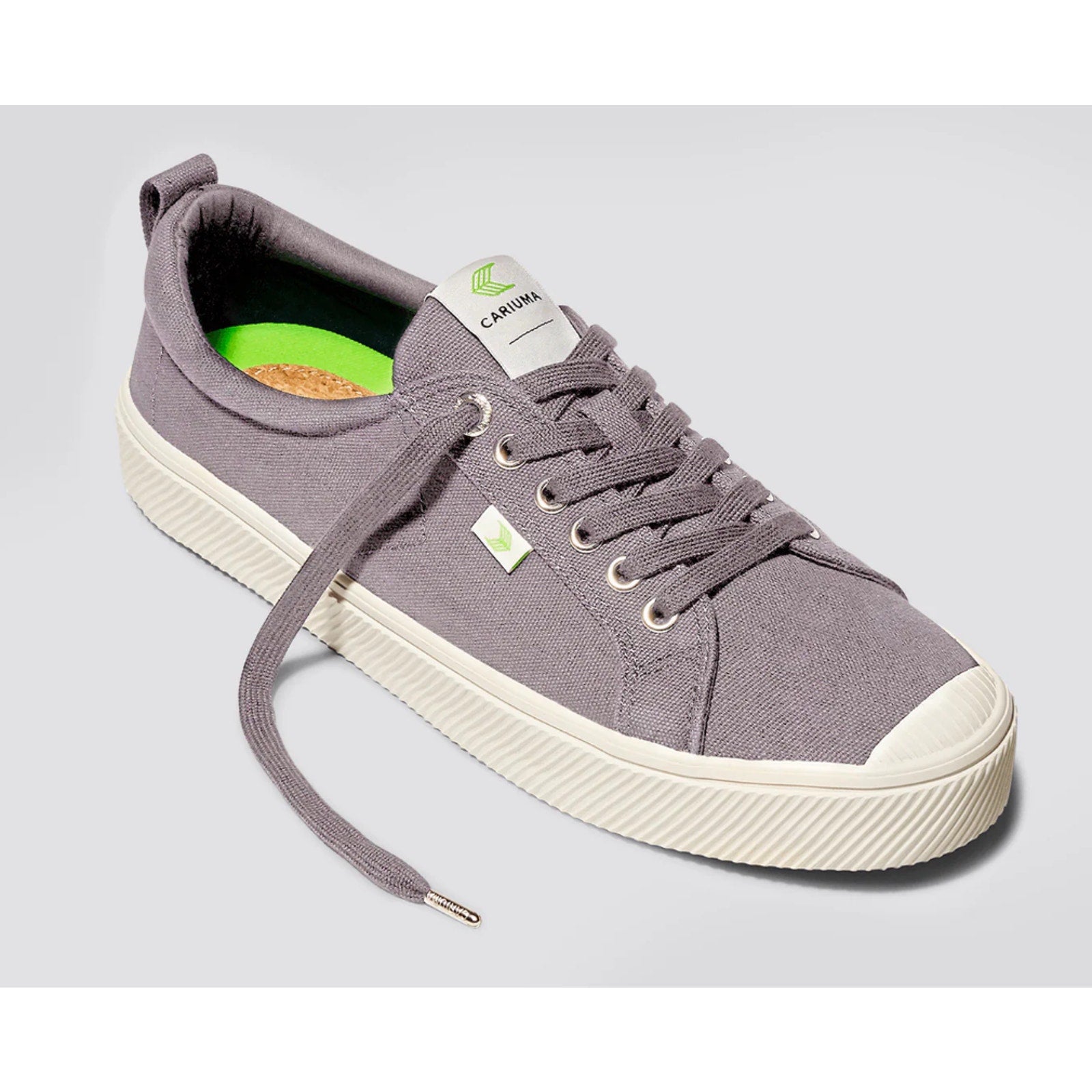 Cariuma OCA Low Canvas Sneakers Men's 9.5 Women's 11 Mystic Grey NIB