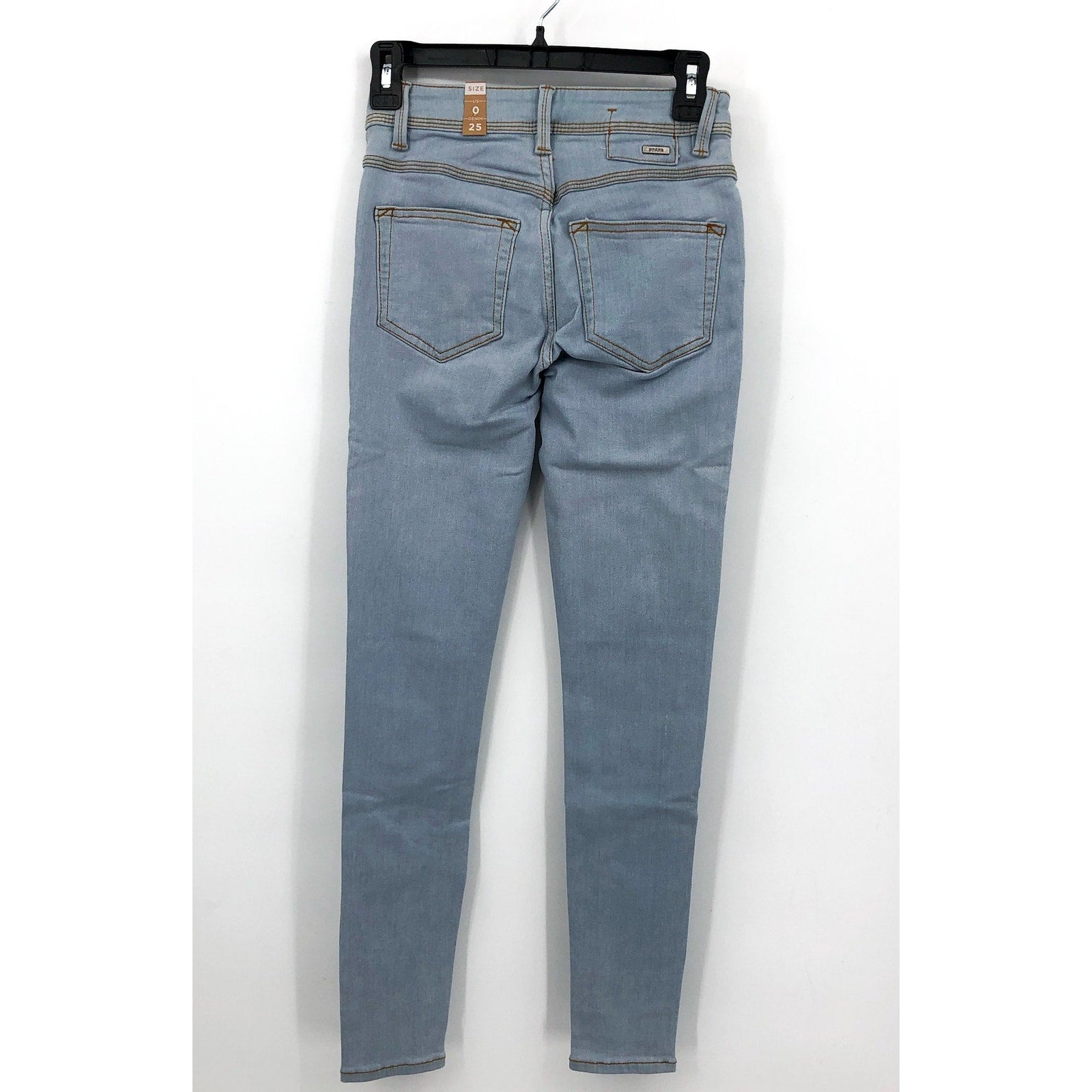 PRANA Women's Soma Skinny Jeans Size 0 25x30 Light Wash Blue Stretch NWT