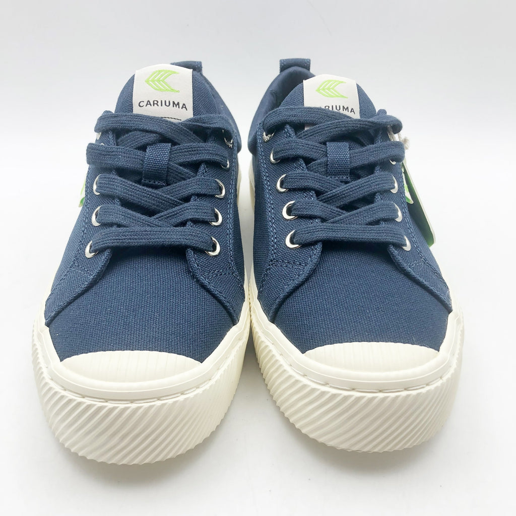 Cariuma Women's OCA Low Canvas Sneakers Size 9 Navy Blue Organic Cotton NIB