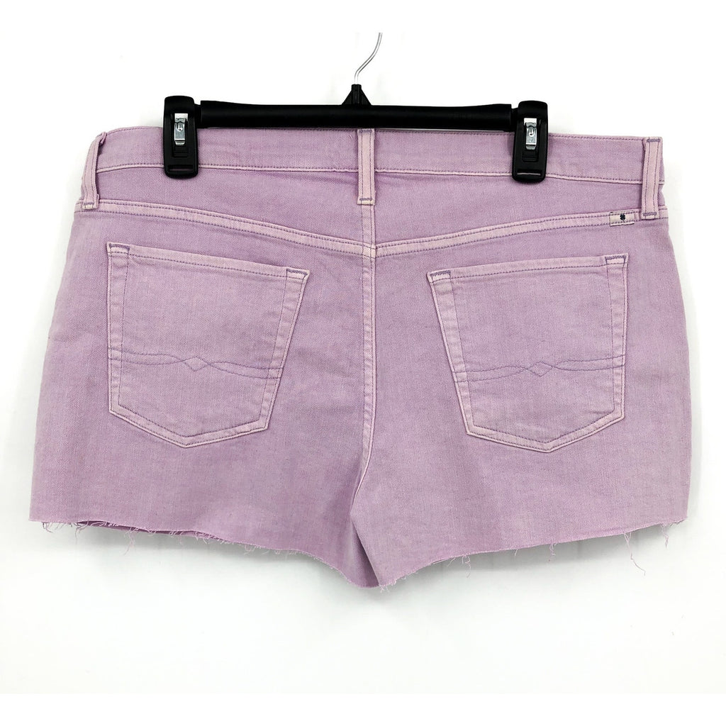 LUCKY BRAND Women's Cut Off Shorts 32 US 14 Light Purple Stretch Denim NWT