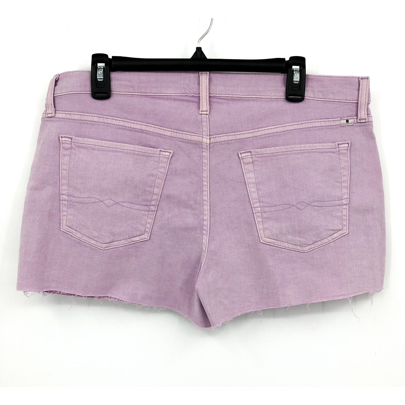 LUCKY BRAND Women's Cut Off Shorts 32 US 14 Light Purple Stretch Denim NWT