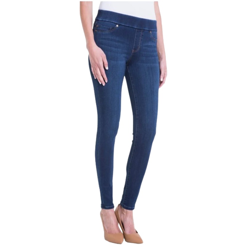 Liverpool Women's Sienna Pull-On Skinny Jeans Size 12 Dark Blue NWT