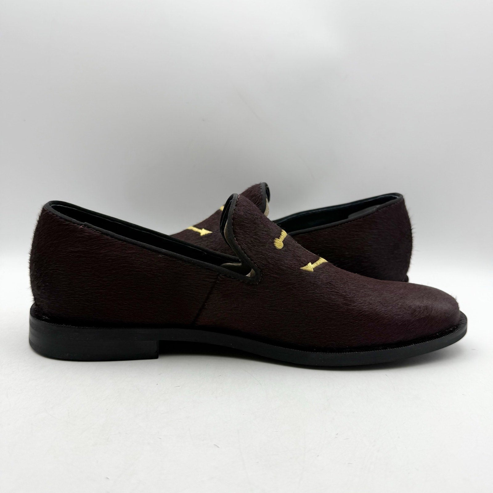 Sperry Mens Overlook Smoking Slipper Loafers US 8 Brown Slip On Anchor NWOB