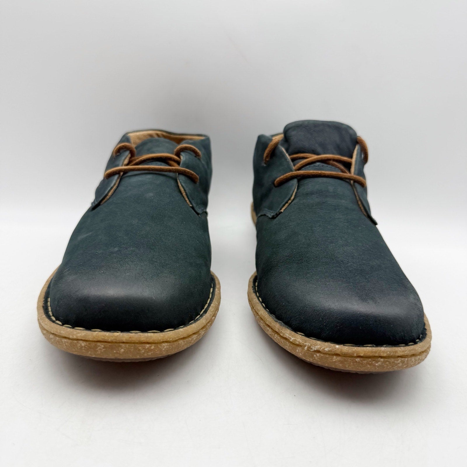 Born Womens Nuala ll Chukka Ankle Booties US 7 Navy Blue Nubuck NWOB