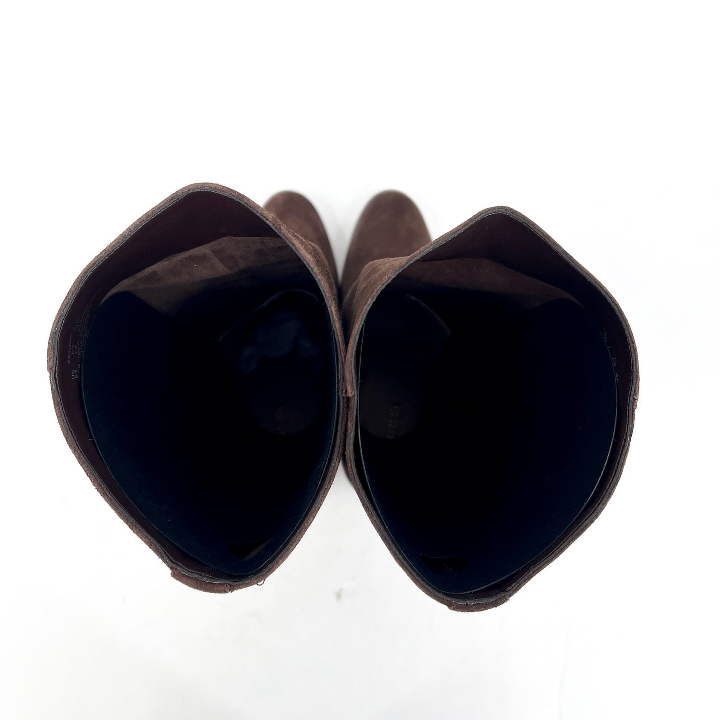 Lauren Ralph Lauren Artizan II Mid Calf Boots US 9.5 B EU 41 Brown Suede NWOB