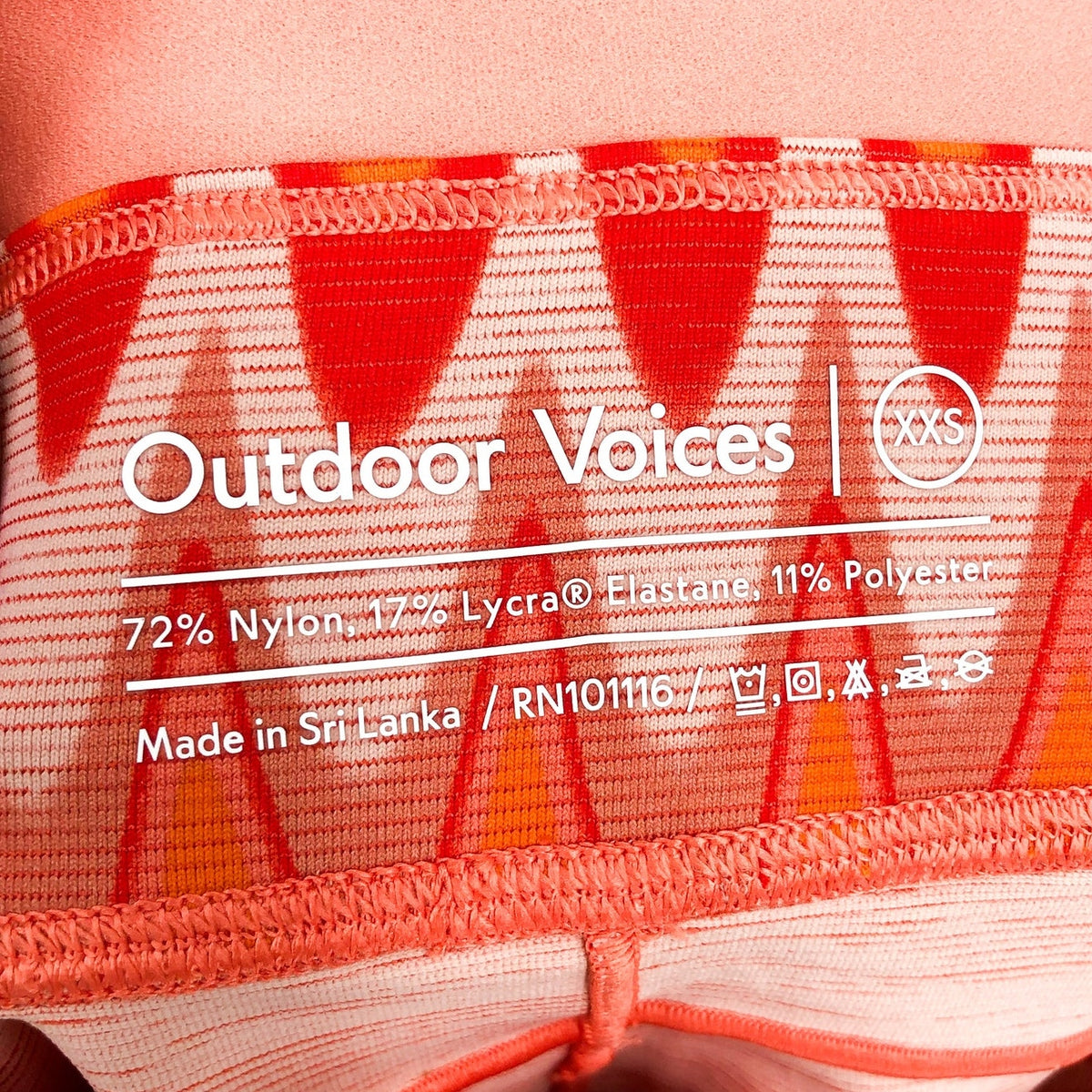 OUTDOOR VOICES Women TechSweat 5" Thrive Shorts XXS Orange Grapefruit Helios NWT