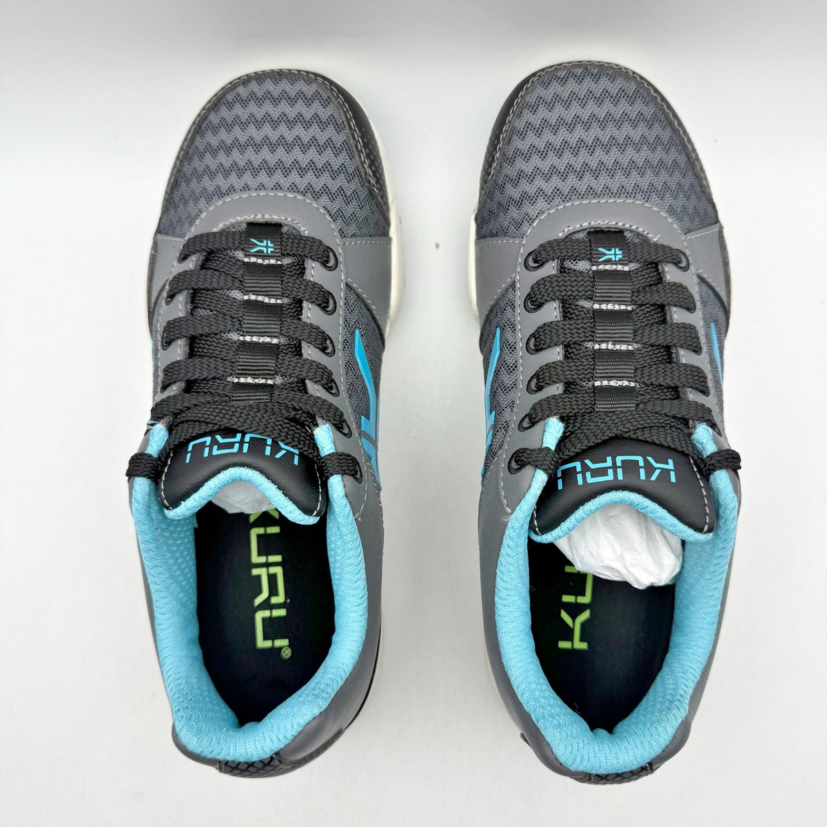 Kuru Womens Quantum Walking Sneakers Size 11.5 WIDE White Blue Athletic NWOB