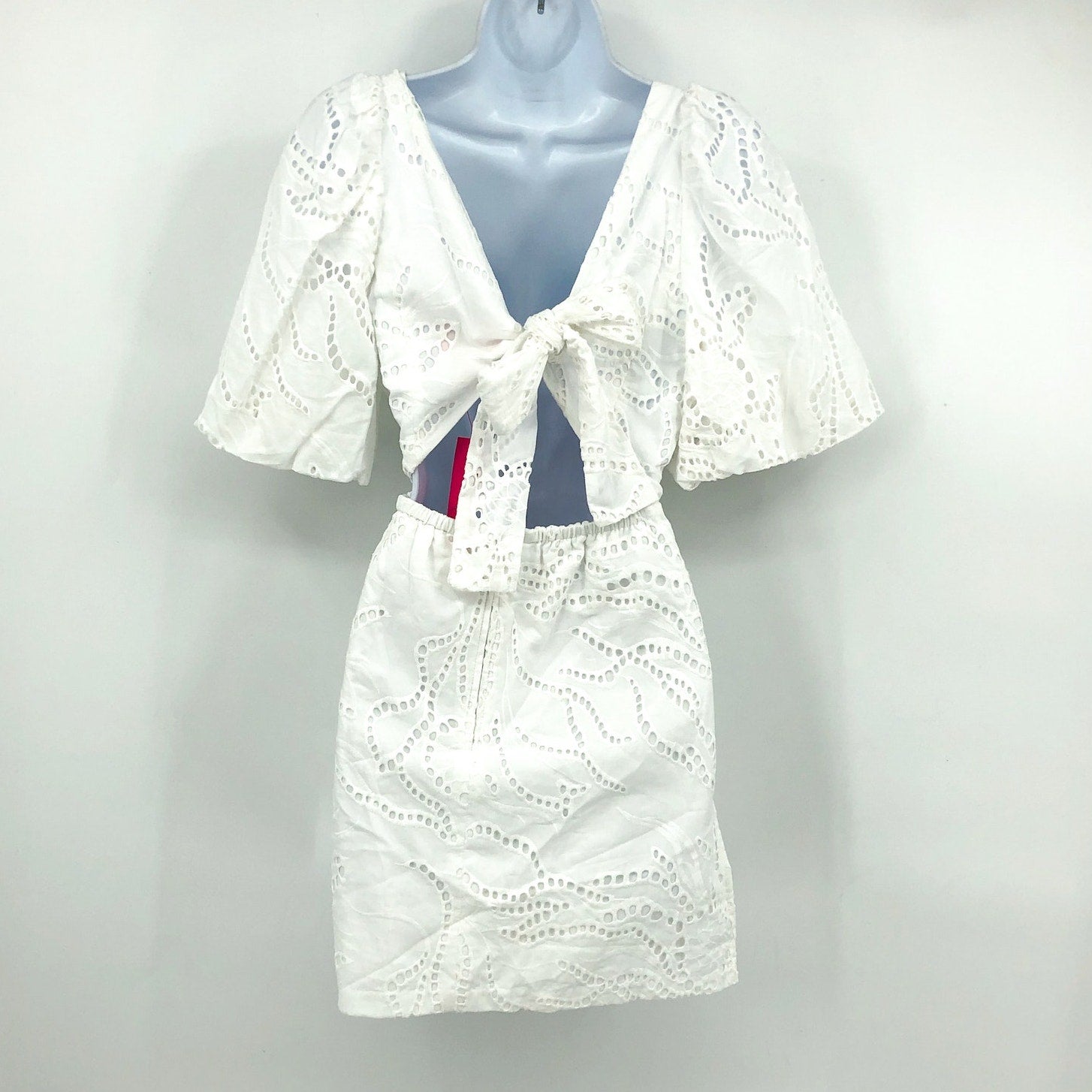 Lilly Pulitzer Women's Celestina V-Neck Romper Size 6 Resort White Eyelet NWT