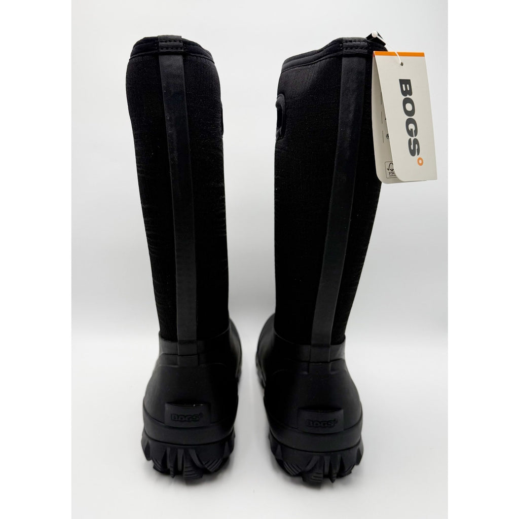 Bogs Womens Whiteout Cracks Tall Boots Size 12 EU 43 Black Waterproof NIB