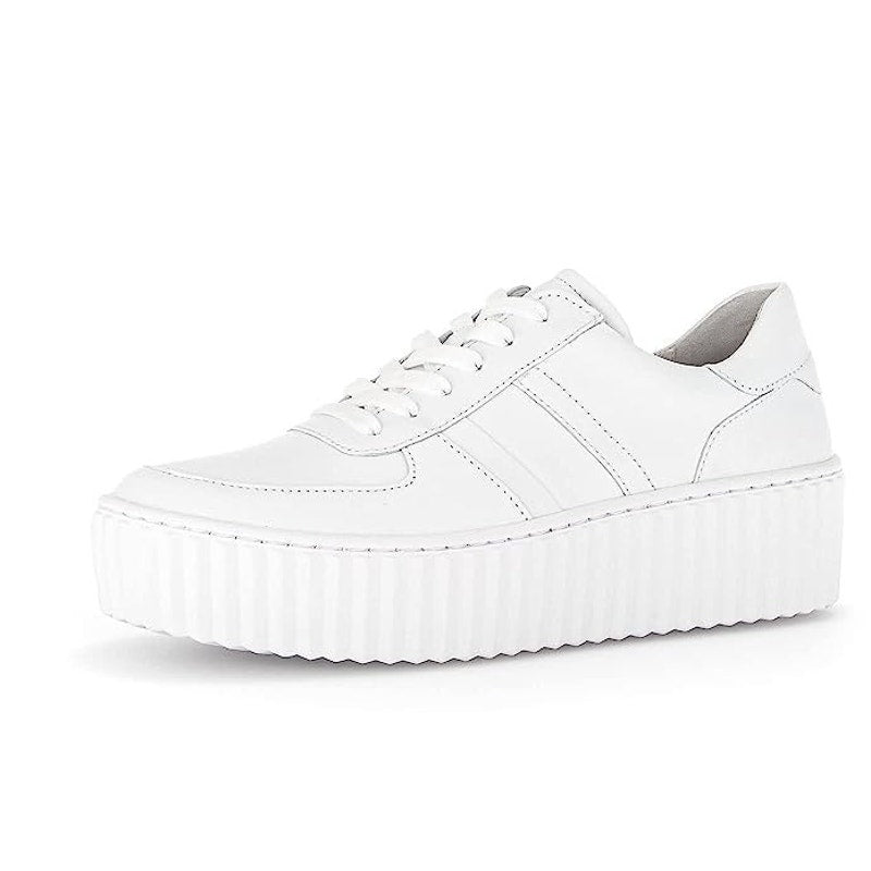 Gabor Womens Gabor 23.203 Casul Sneakers US Size 6 UK 3.5 White Leather NIB