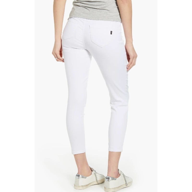 1822 DENIM Super Skinny Maternity Ankle Jeans Size 25 White Ultra Soft NWT