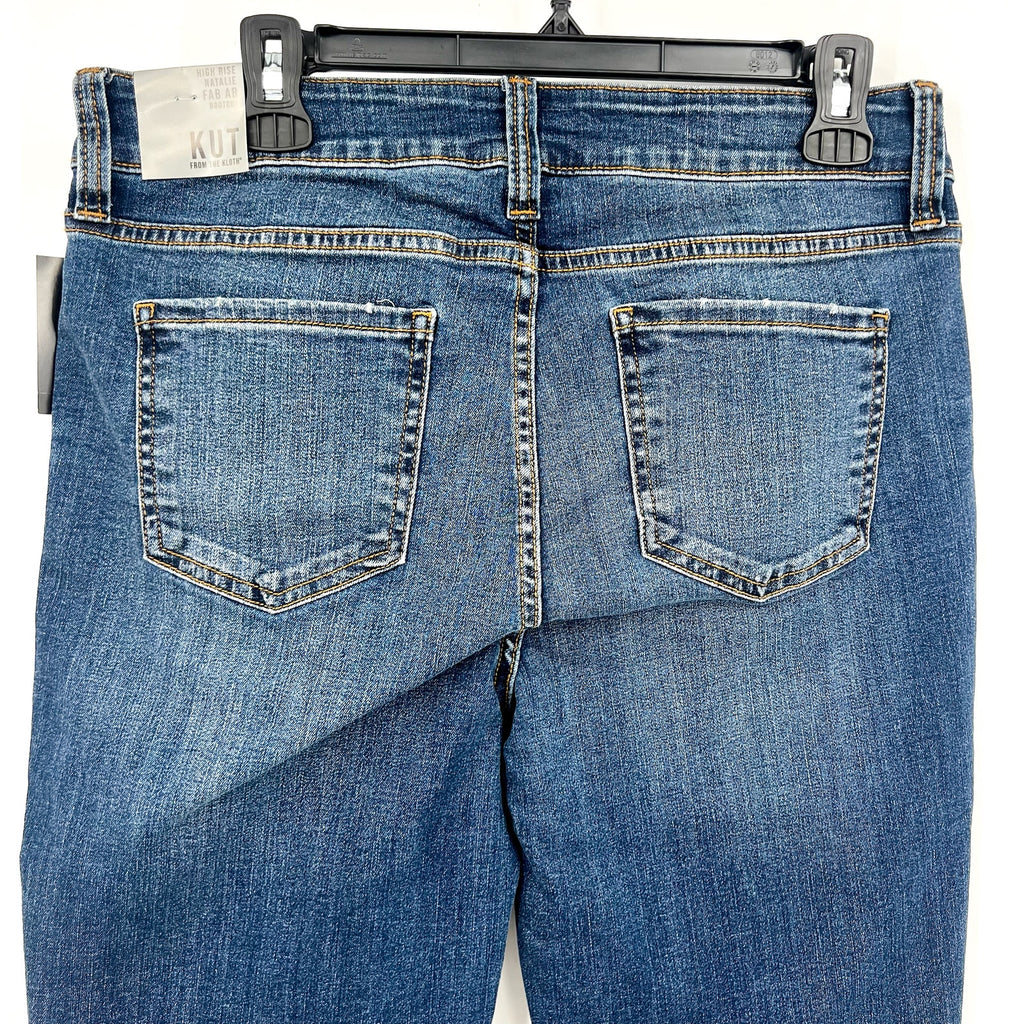 KUT FROM THE KLOTH Womens Natalie High Rise Bootcut Jean Size 10 Blue Allied NWT