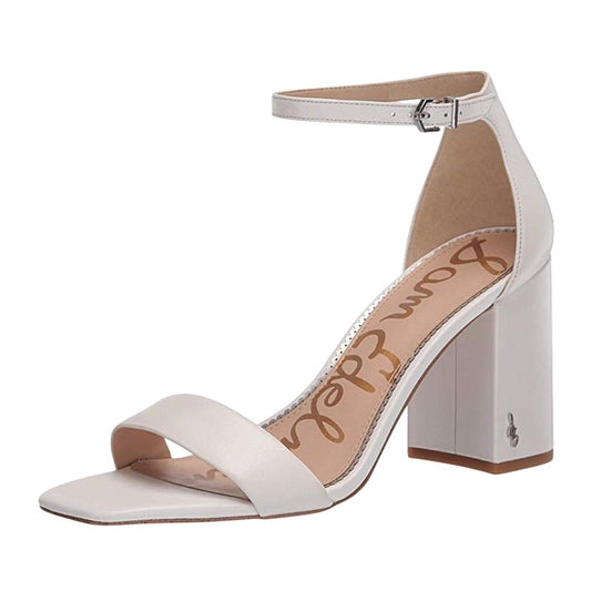 Sam Edelman Womens Daniella Heel US 5M EU 35 White Leather