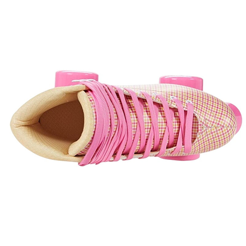 IMPALA Womens Roller Quad Skates US 6 EU 37 Pink Tartan NIB