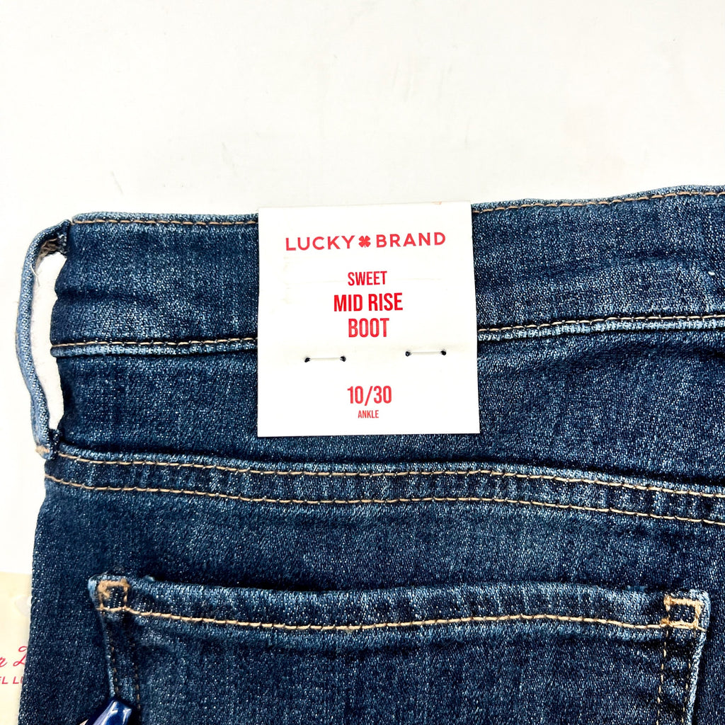 Lucky Brand Womens Sweet Bootcut Jeans 10/30 Blue Agate Mid Rise Stretch NWT