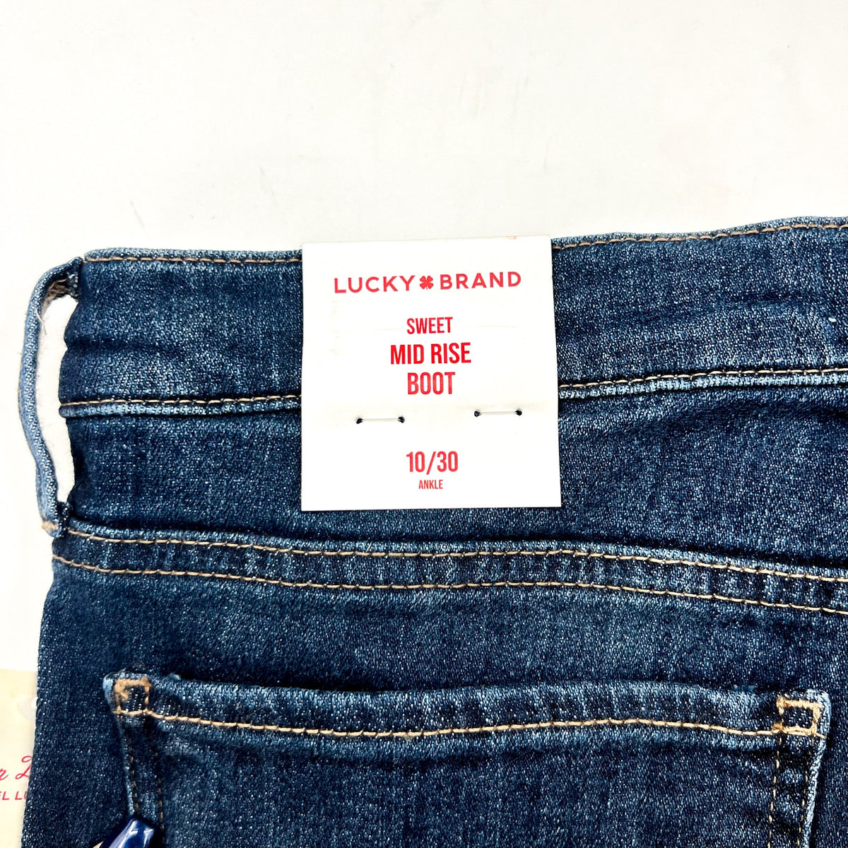 Lucky Brand Womens Sweet Bootcut Jeans 10/30 Blue Agate Mid Rise Stretch NWT