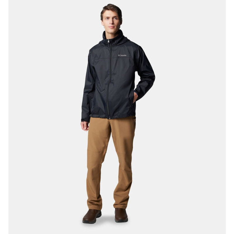 Columbia Men's Glennaker Lake II Rain Jacket Small Black Water Resistant NWT
