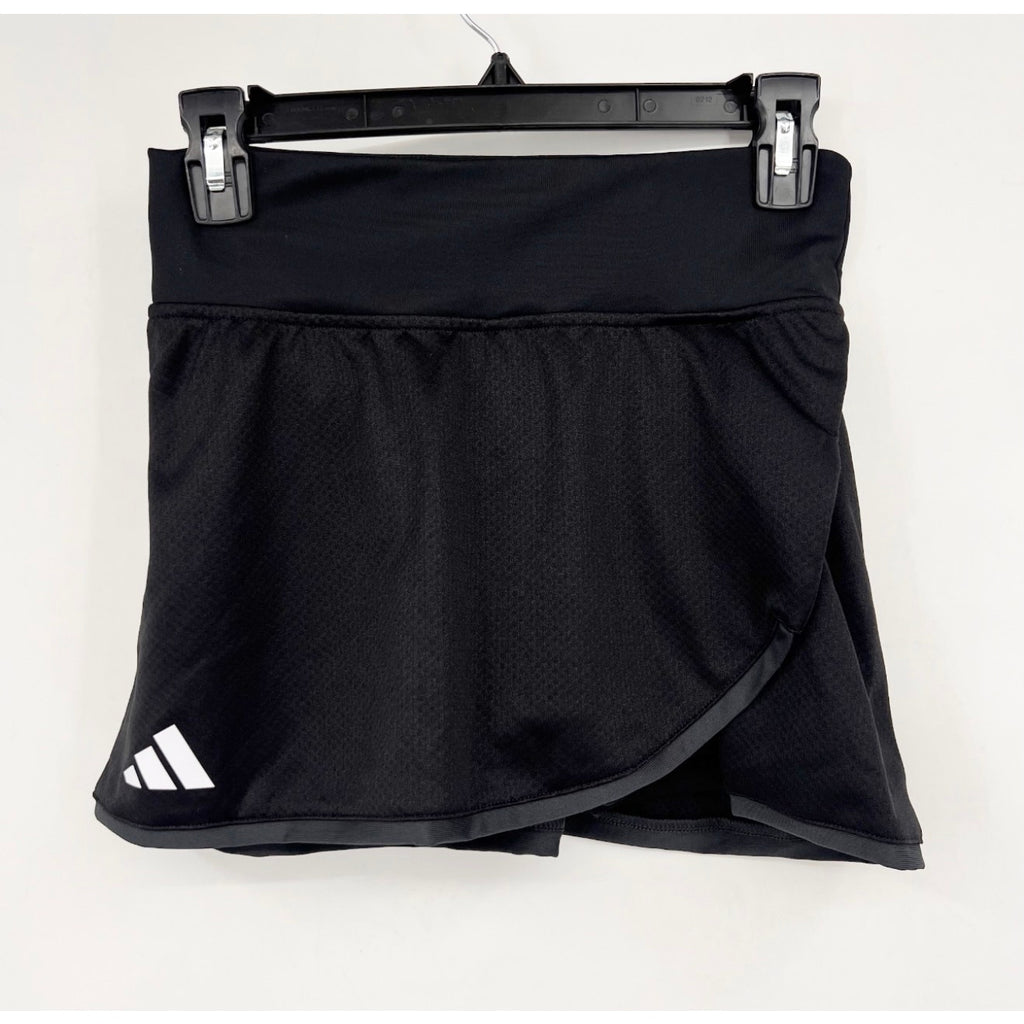 ADIDAS Women's Club Tennis Skirt XS Black Inner Short Skort NWT