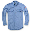 TYNDALE Men's Classic Flame Resistant Work Shirt XL Light Blue K196T NWOT