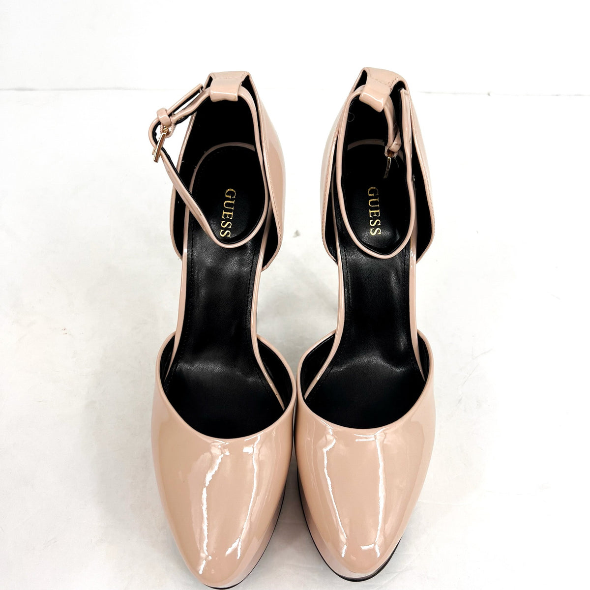 GUESS Women's Rachal Stiletto Pump Heels Size 9.5M Light Natural Platform NWOB