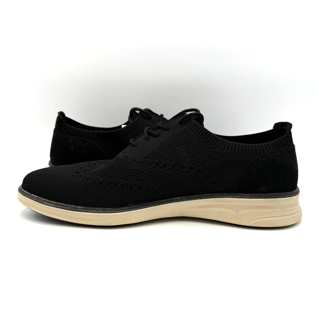 Vince Camuto Mens Hampt Wingtip Oxford Sneakers Size 11.5 Black Knit NIB