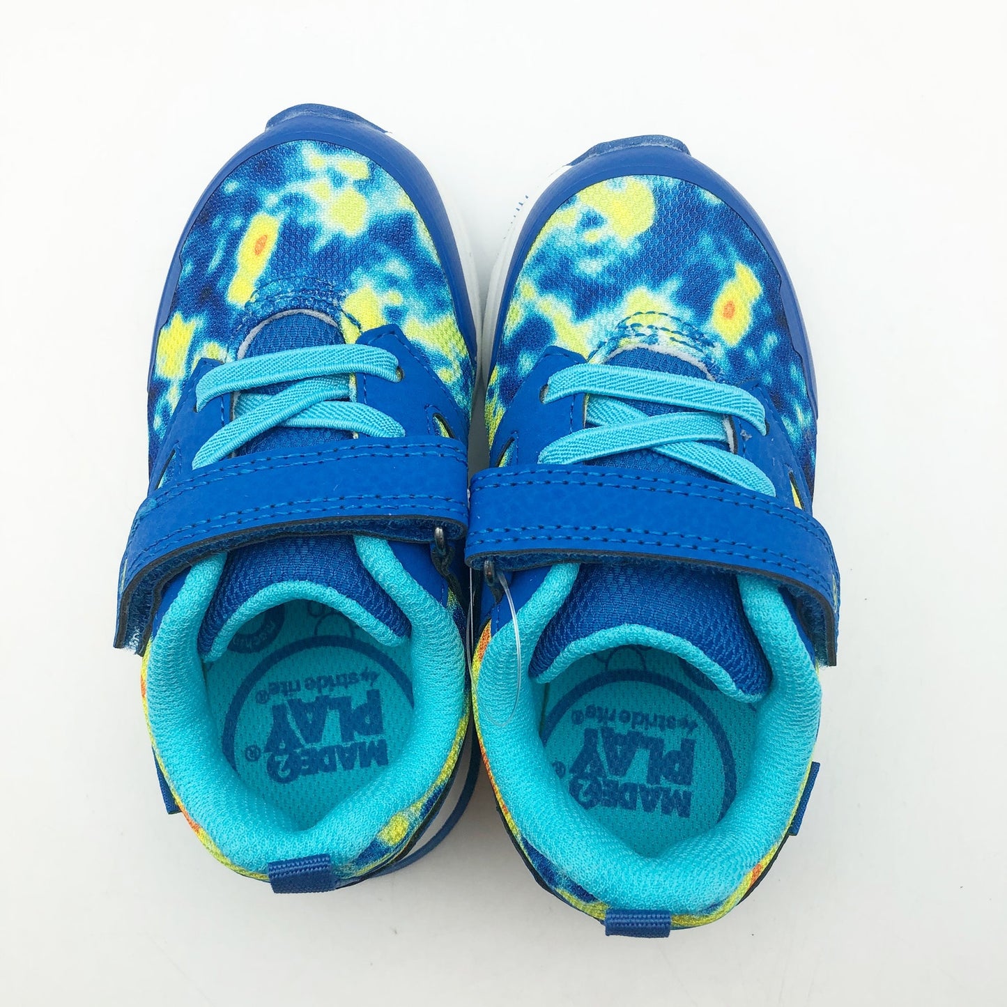 Stride Rite Boys Wiley Made To Play Sneaker 10 Wide Blue Multi Kids Shoe NIB