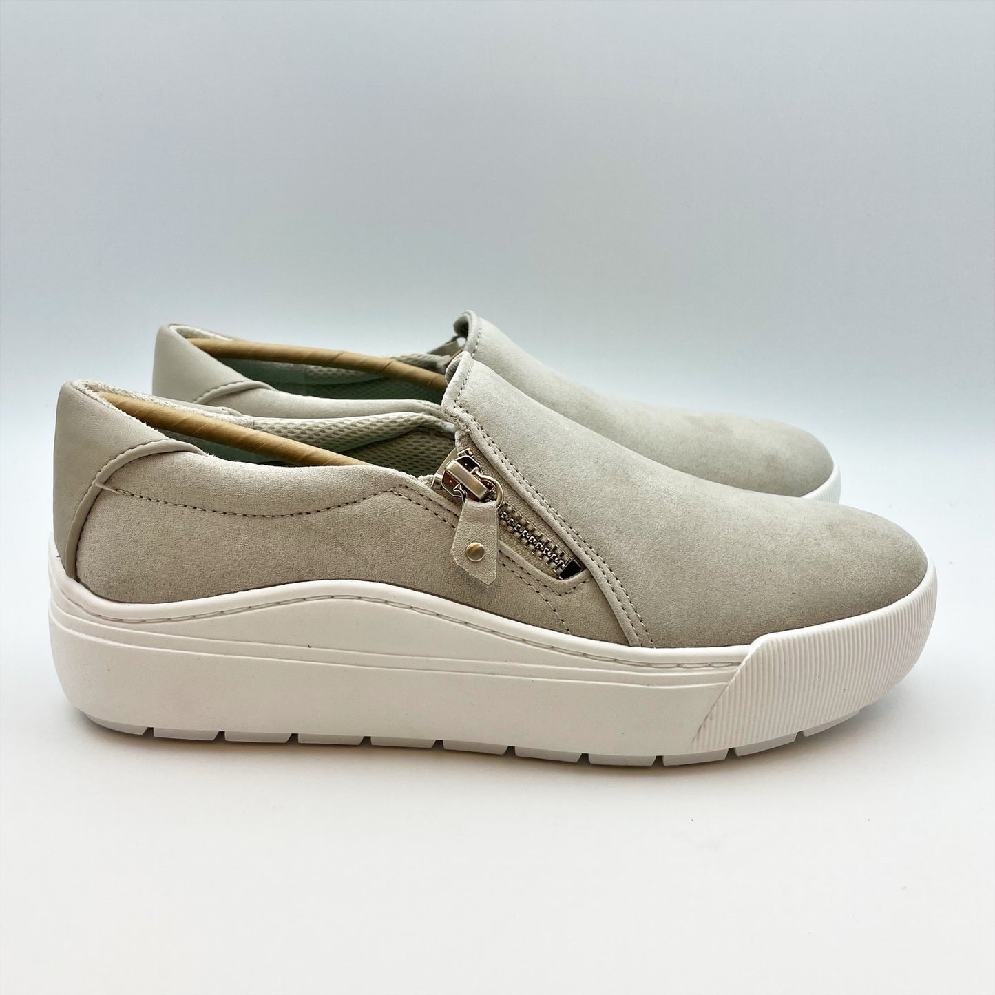 Dr. Scholl's Women's Time Off Now Slip On Sneaker Size 11 Taupe Grey NIB