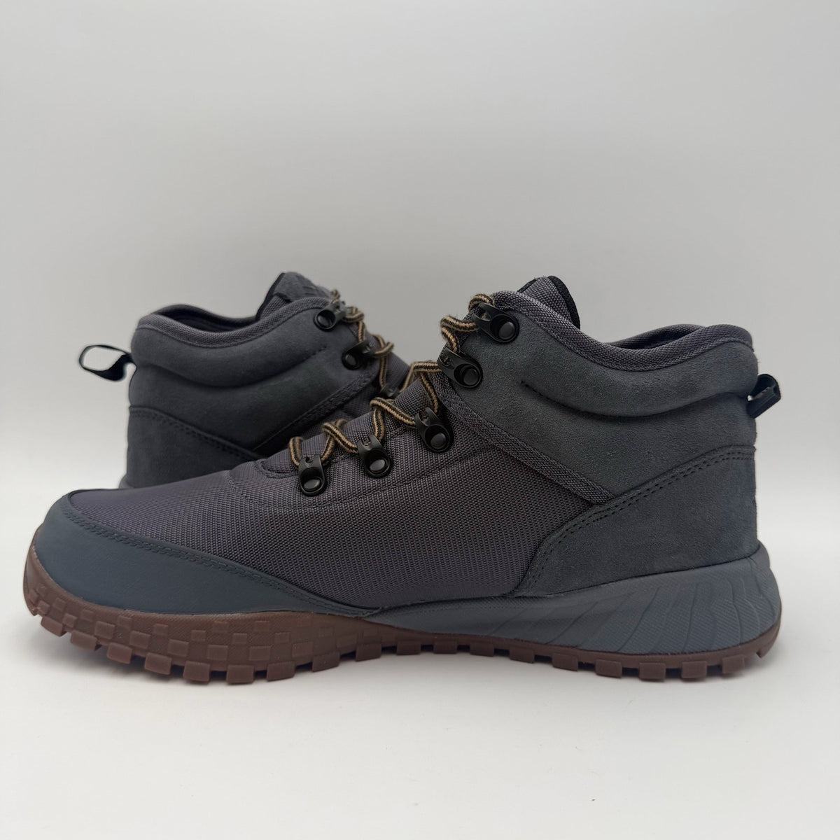 Columbia Mens Fairbanks Mid Climbing Shoes Size 10 M Grey Blue Waterproof NWOB