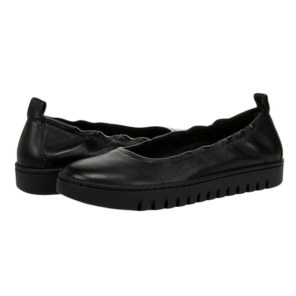 VIONIC Womens Uptown Ballet Slip-on Flats US 7 EU 37 Black Leather NWOB