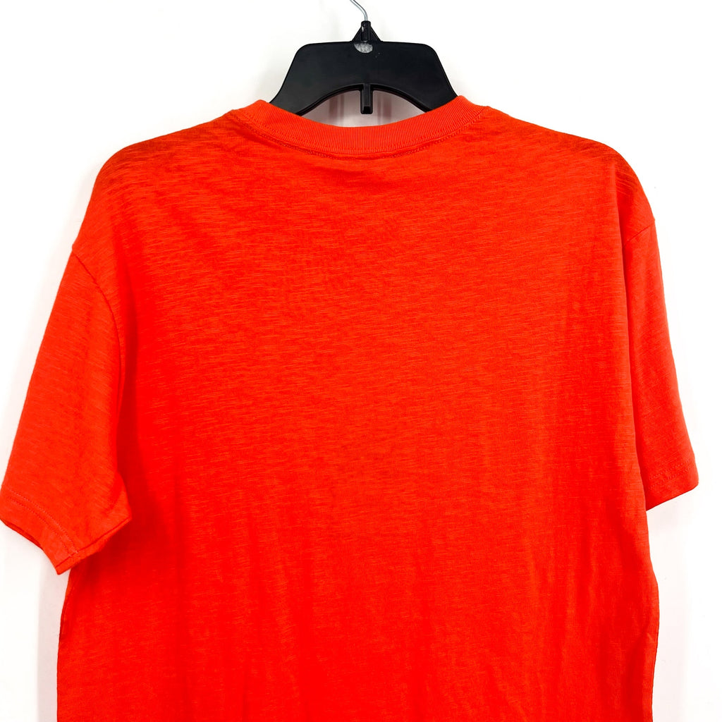 MITCHELL & NESS Mens NCAA Clemson Tigers Embroidered T-Shirt Small Orange NWT