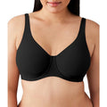 WACOAL Shape Revelation Pendulous Underwire Bra 36DD Black Full 855387 NWT