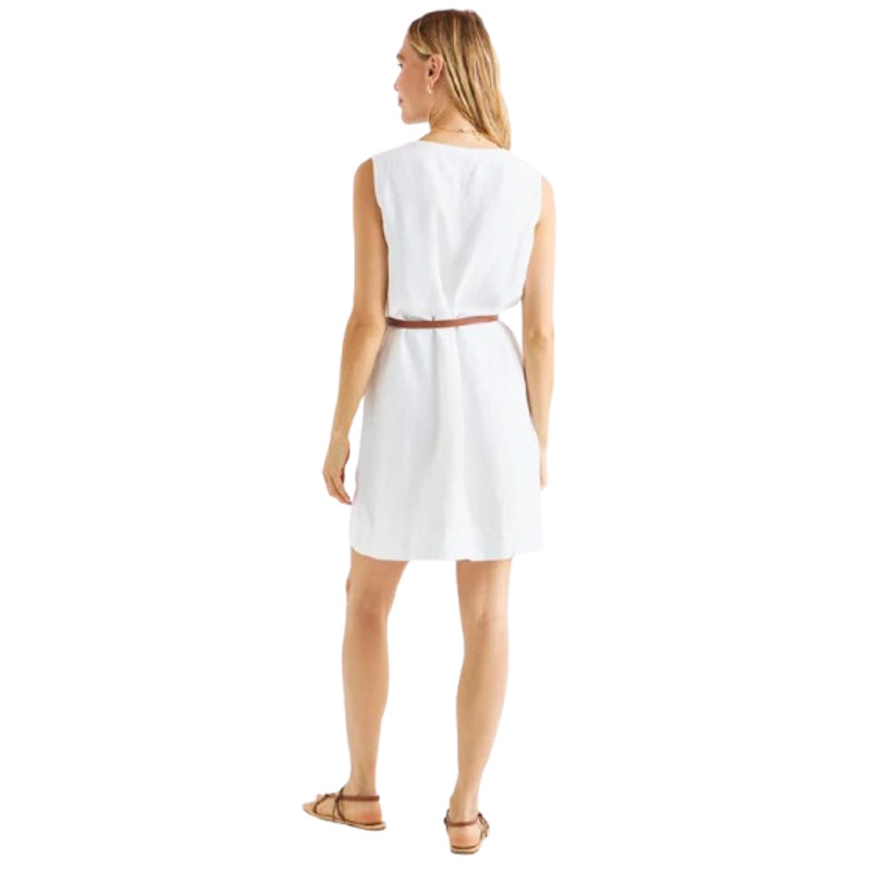 SPLENDID COLLECTION Dawson Dress Medium White Sleeveless V Neck NWT