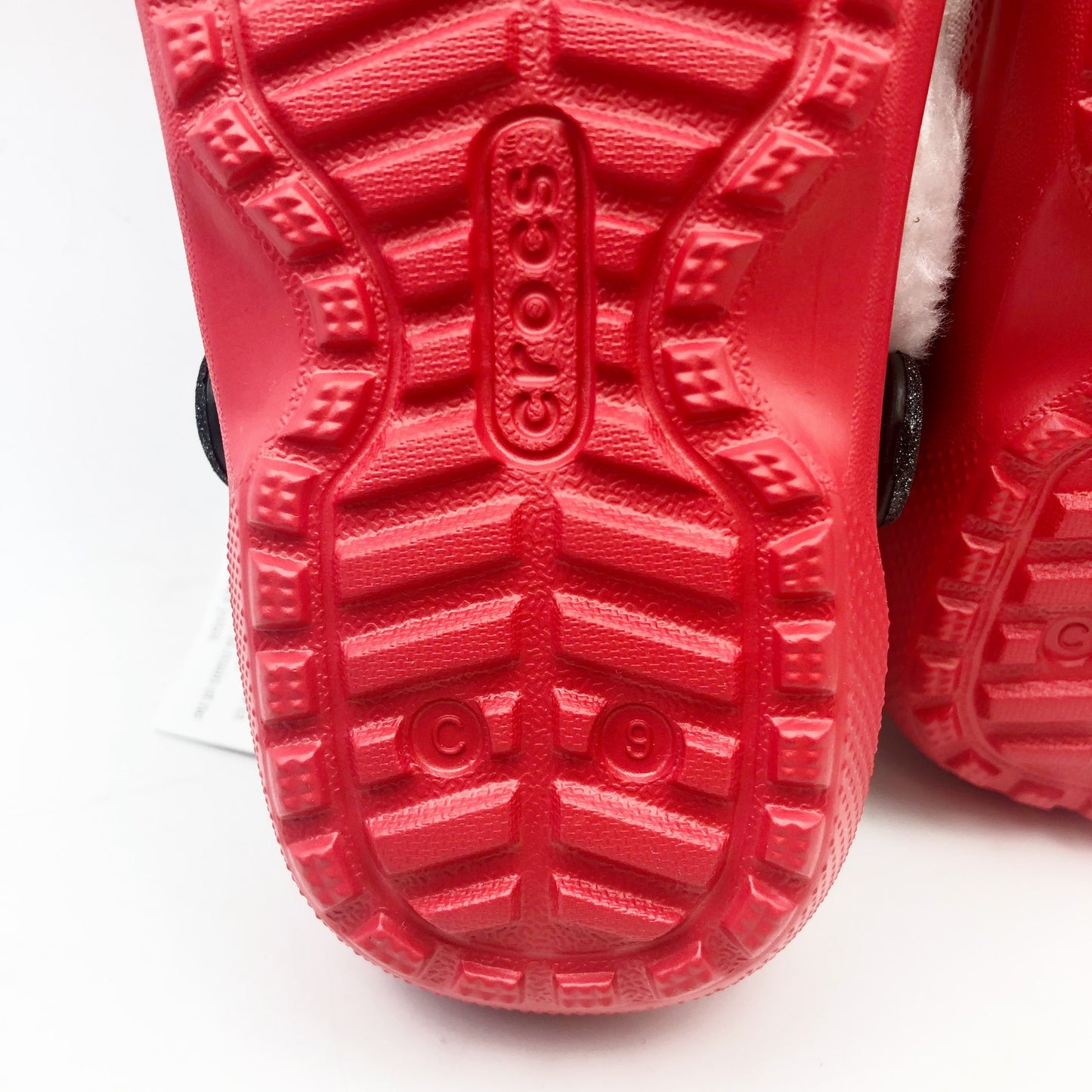 Crocs Unisex Kids Santa Classic Clogs Size C9 Festive Red White Black NWT