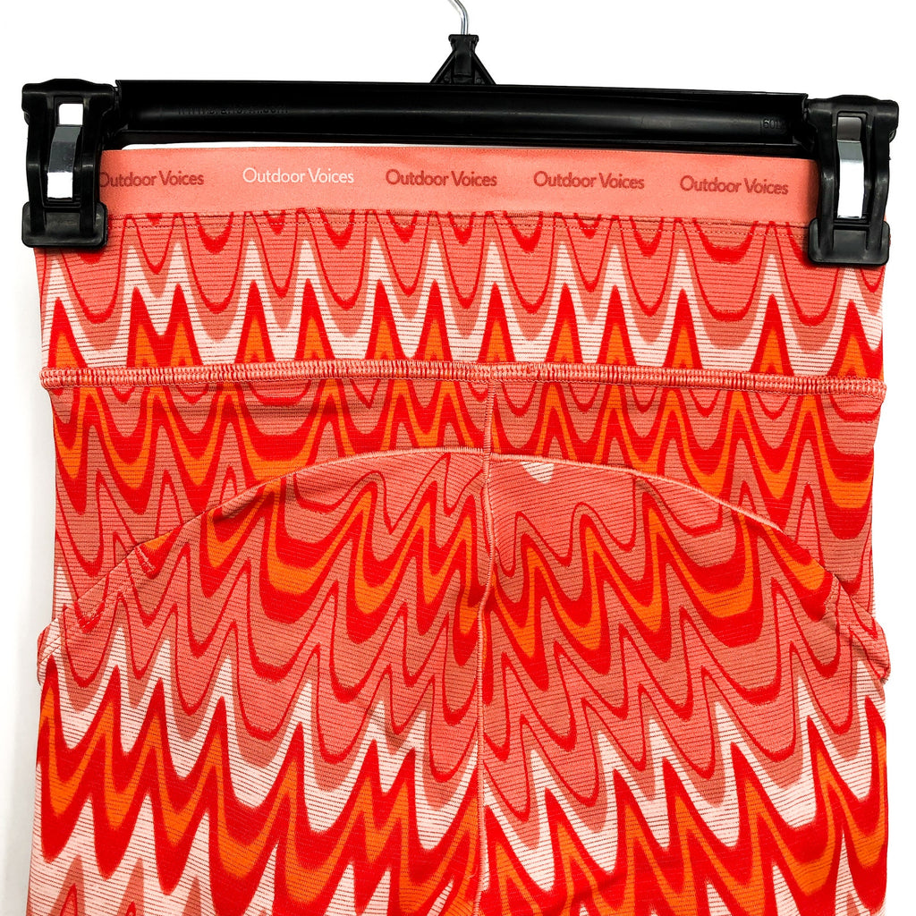 OUTDOOR VOICES Women TechSweat 5" Thrive Shorts XXS Orange Grapefruit Helios NWT