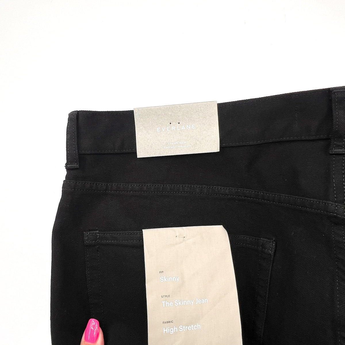 EVERLANE Men's Uniform Skinny Jeans 40x30 4-Way Stretch Organic Cotton Black NWT