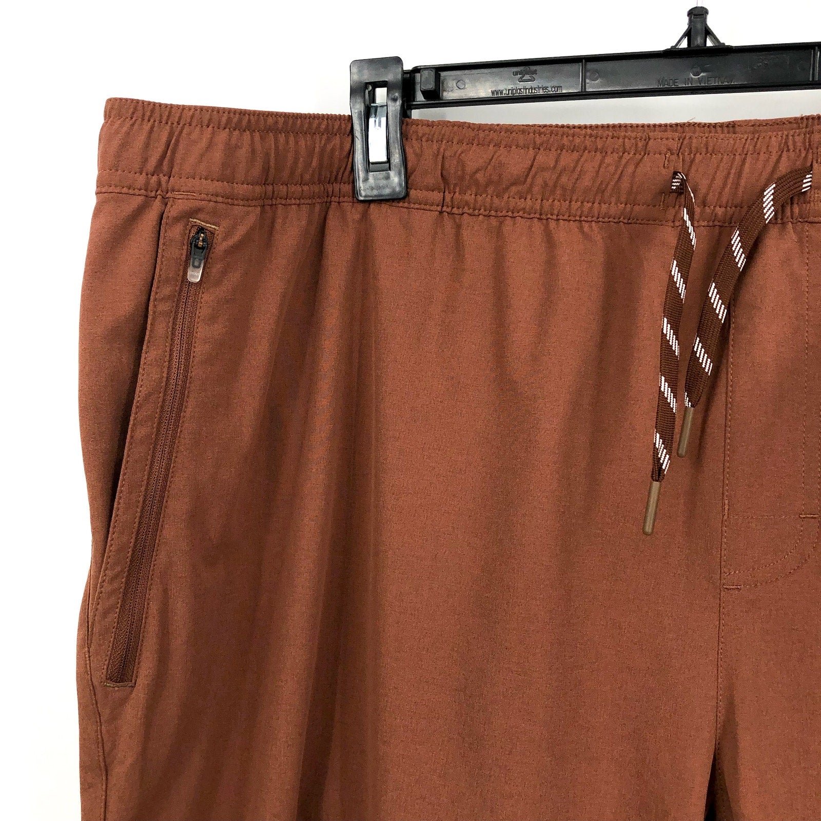 L.L. BEAN Mens Multisport Pants 3XL 32" Inseam Brown Drawstring Stretch NWT